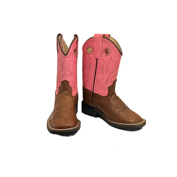 Pink and Brown Western Boots - Picture 7 of 10